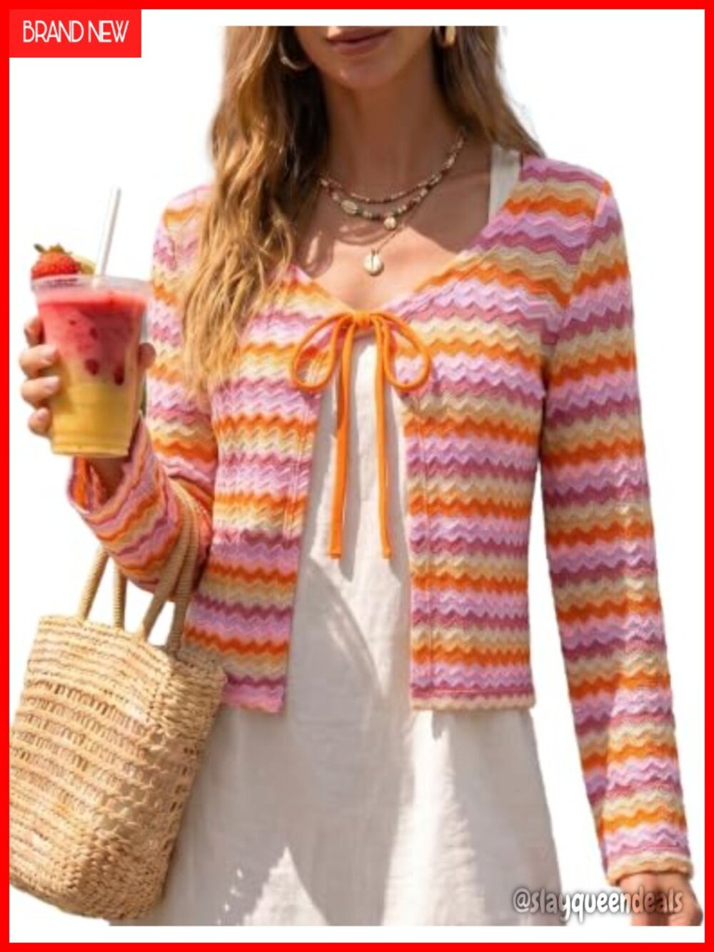 Crochet Shrug Cardigan Long Sleeve Bolero Knit Summer Beach Top